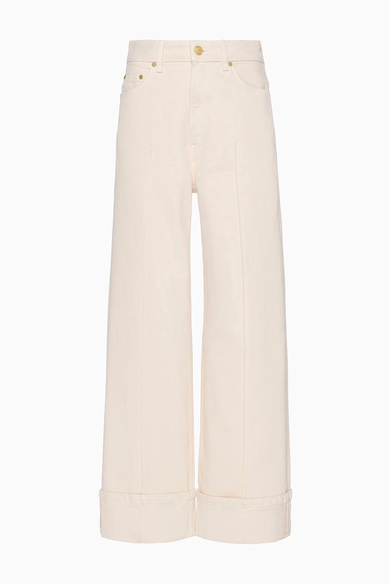 The Genevieve Stretch Pintuck Jean - Cowrie