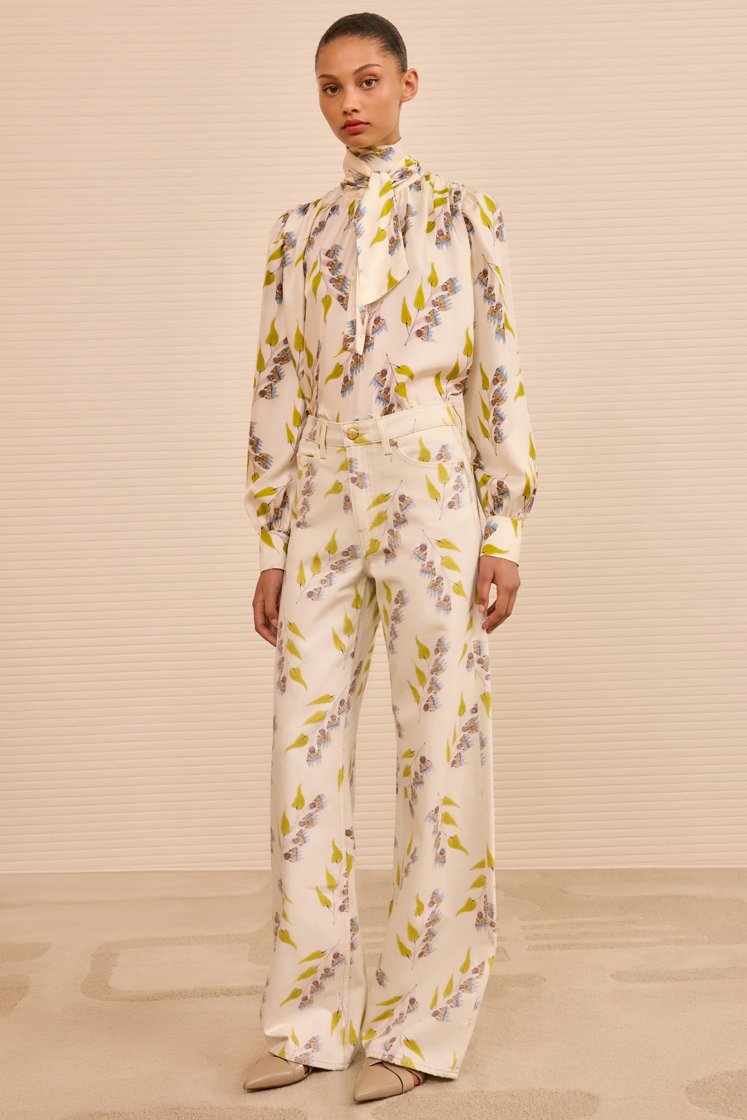 The Willow Wide Leg Jean - Infinite Flower - Image 3
