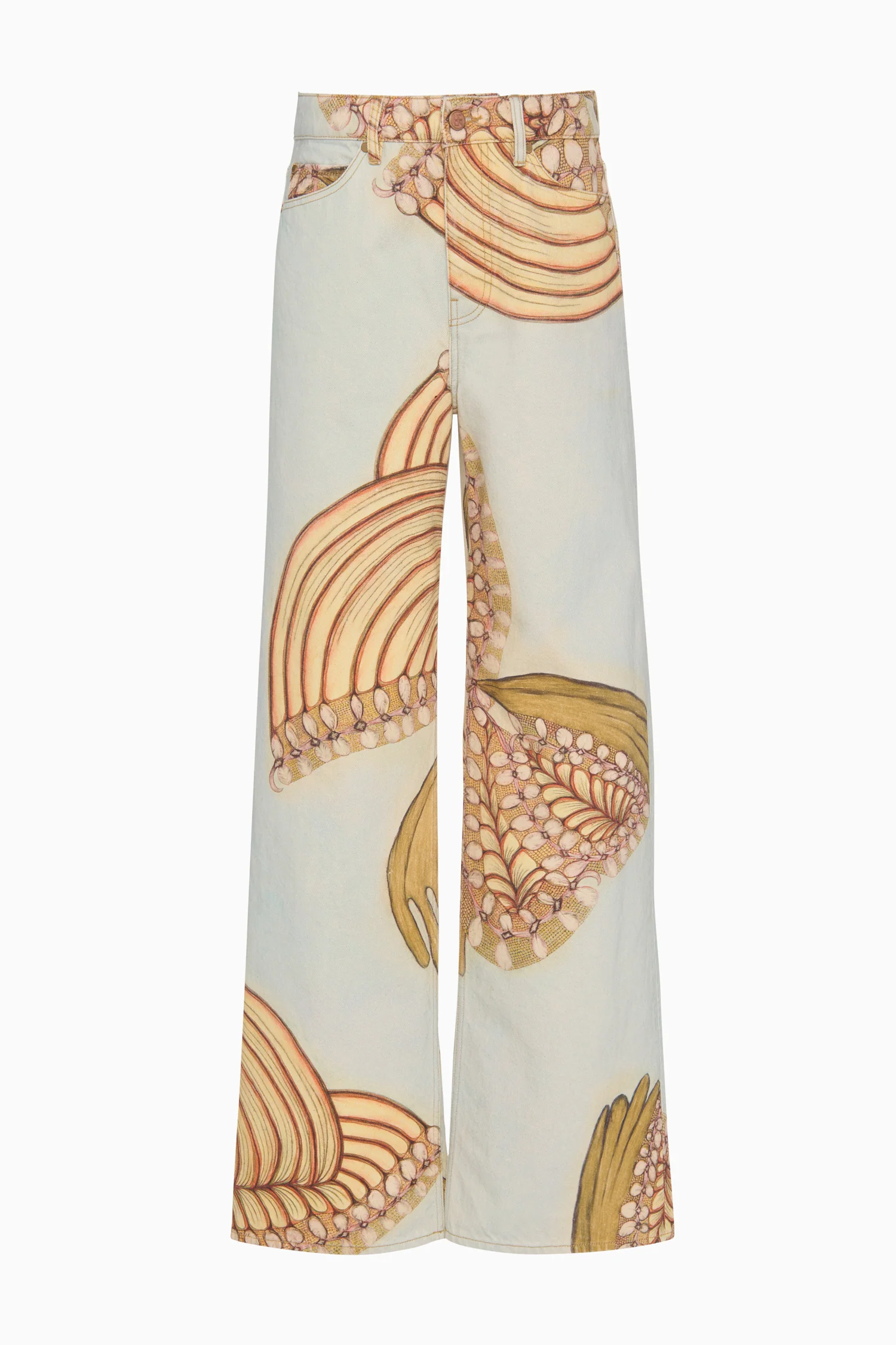 The Willow Wide Leg Jean - Water Blossoms - Image 2