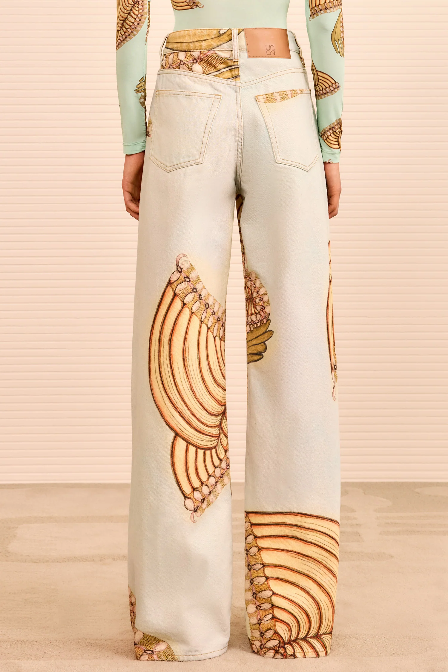 The Willow Wide Leg Jean - Water Blossoms - Image 6