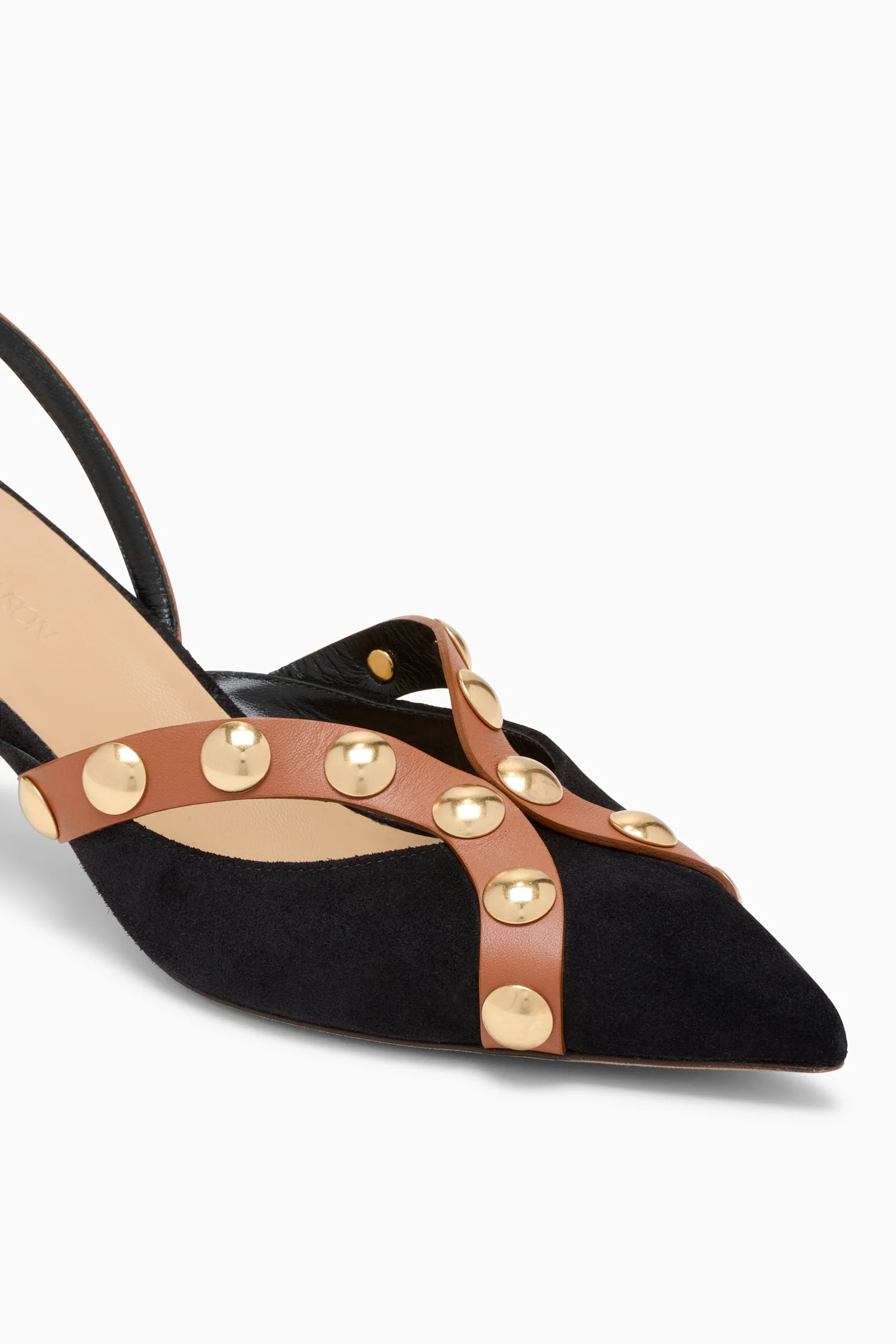 Vendome Studded Kitten Heel - Noir Mixte - Image 4