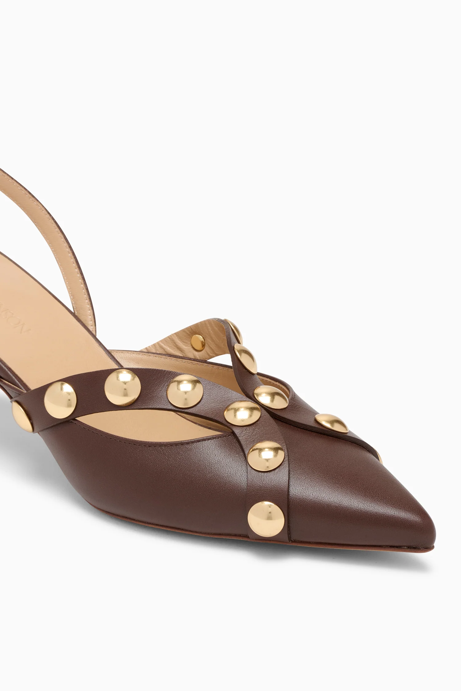 Vendome Studded Kitten Heel - Sequoia - Image 4