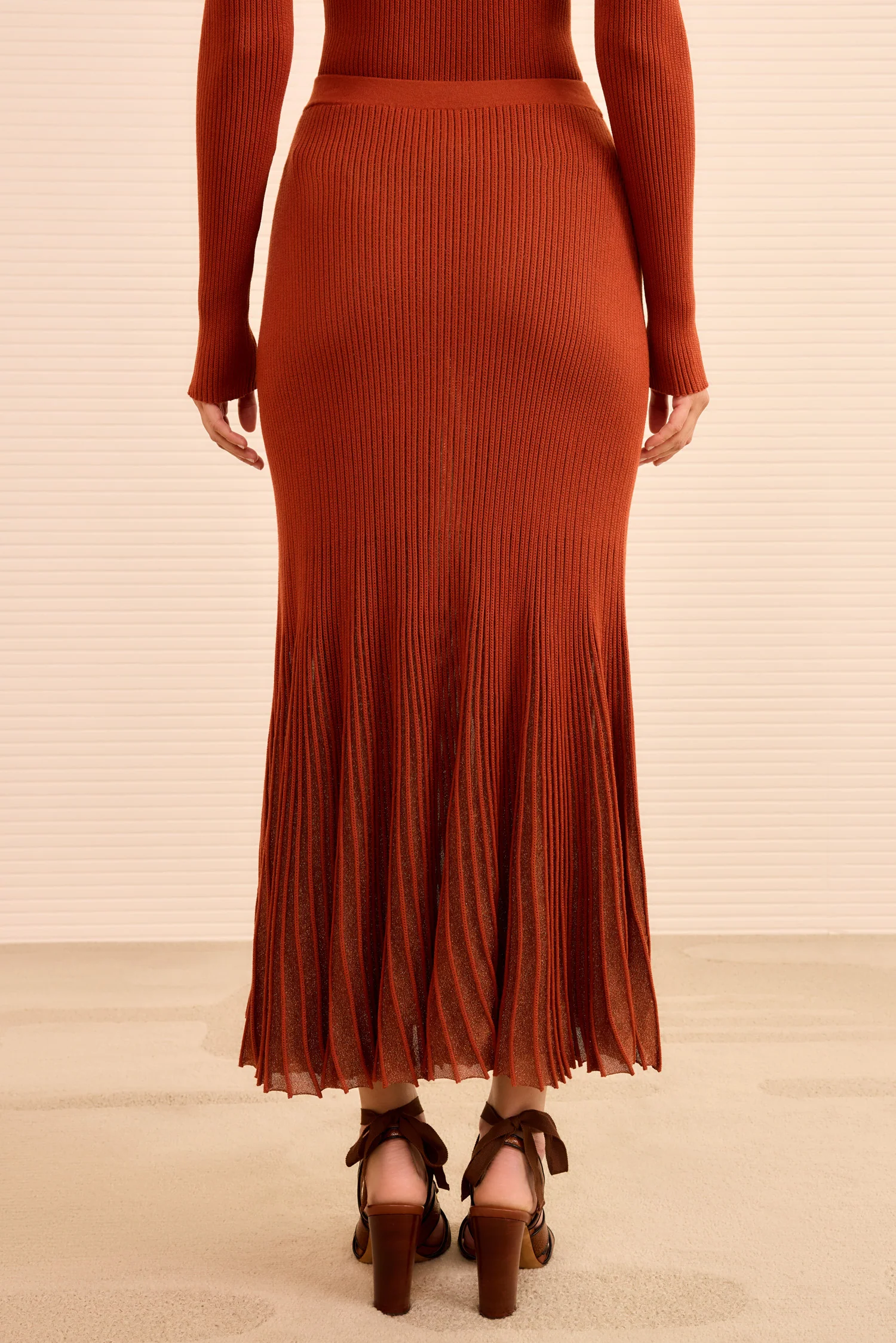 Vera Midi Skirt - Copper - Image 5