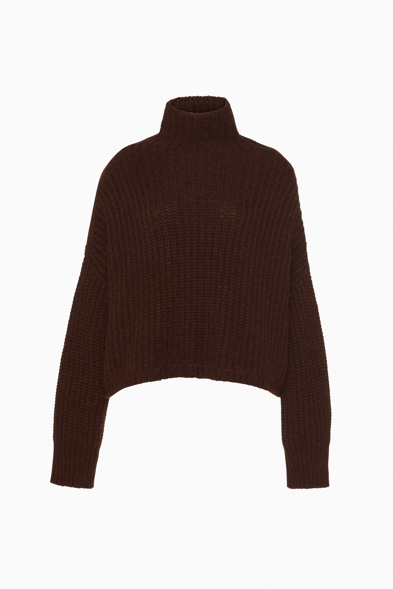 Veron Alpaca Knit Turtleneck - Walnut - Image 7
