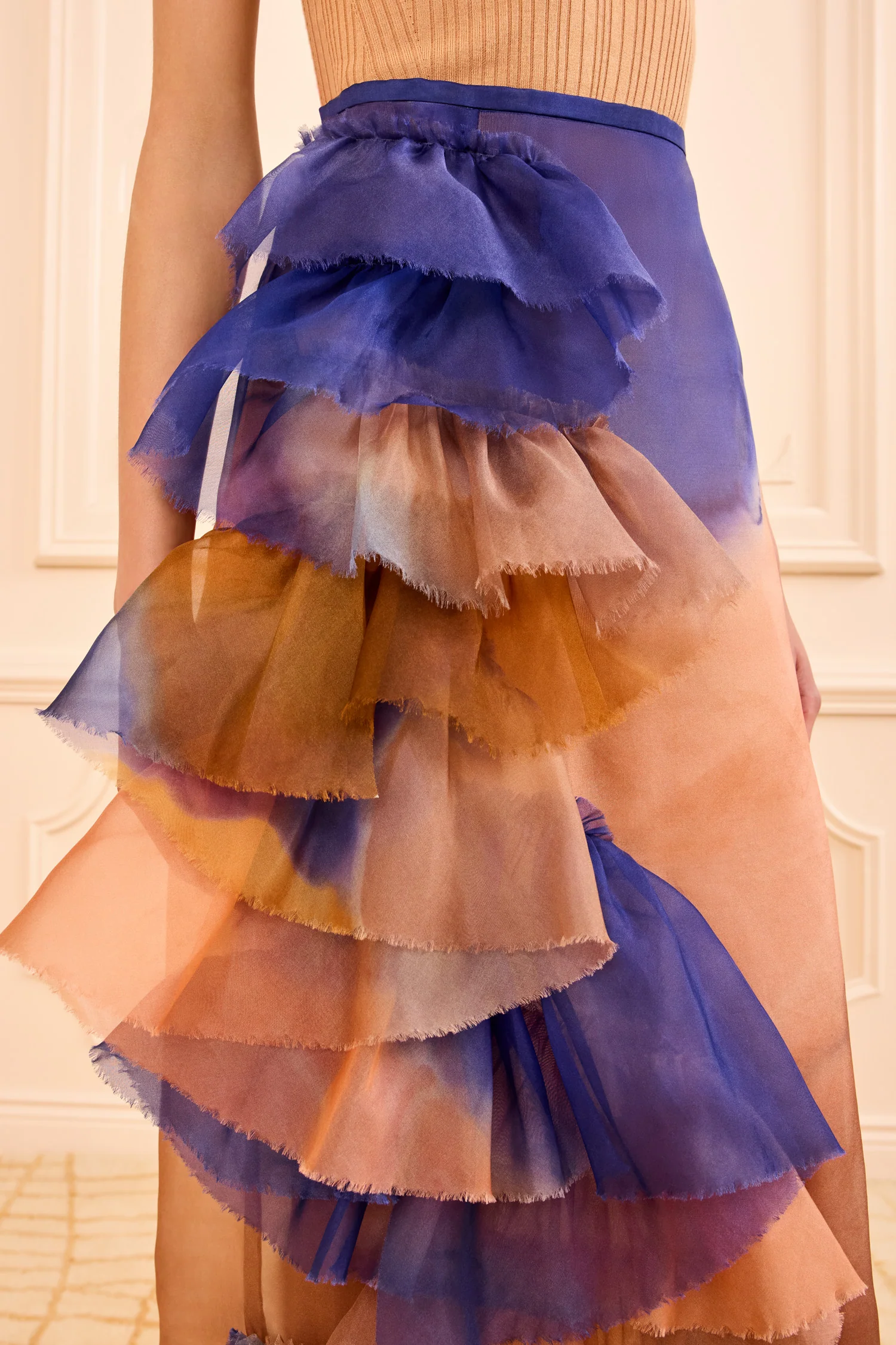 Yelena Ruffle Organza Skirt - Moontide - Image 3